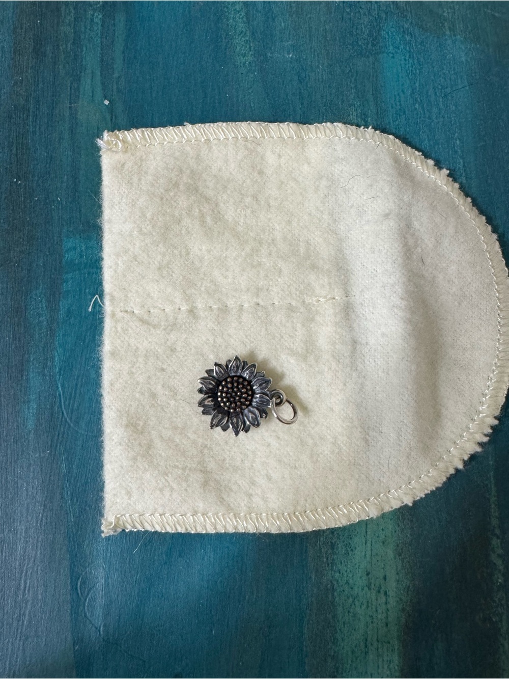James Avery Silver Sunflower Charm - Silver